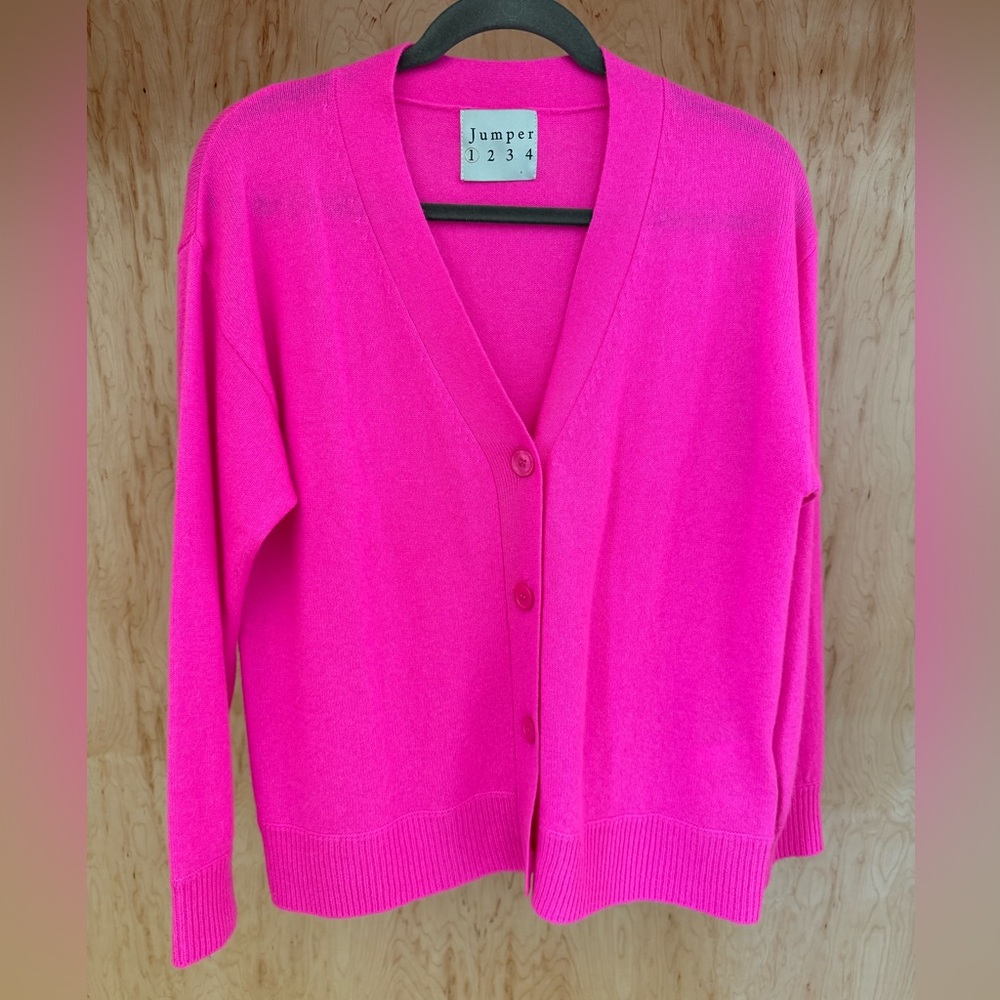 Jumper cashmere hot pink sweater